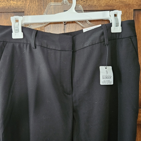 New Liz Claiborne Sophie Secretly Slender  Pants Black 10L - Picture 6 of 8